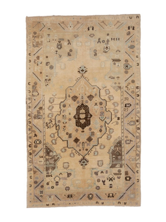 Handmade Vintage Turkish Wool  Rug