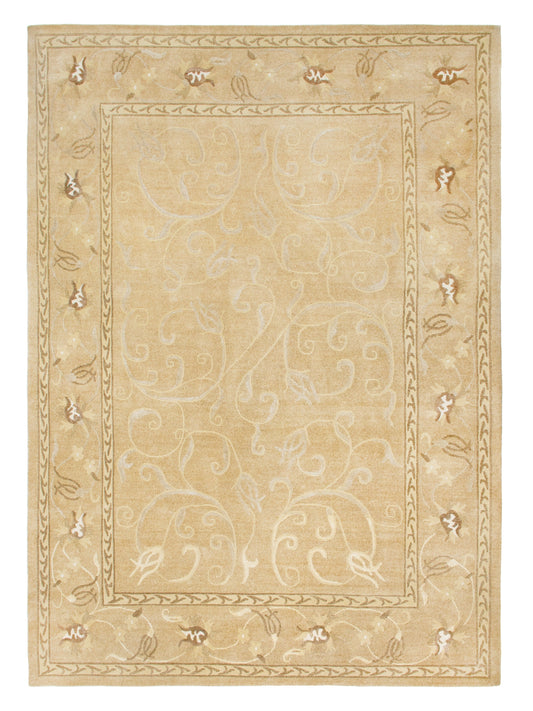 Modern Wool And Silk  Handmade Area Rug