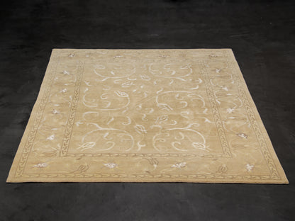 Modern Wool And Silk  Handmade Area Rug