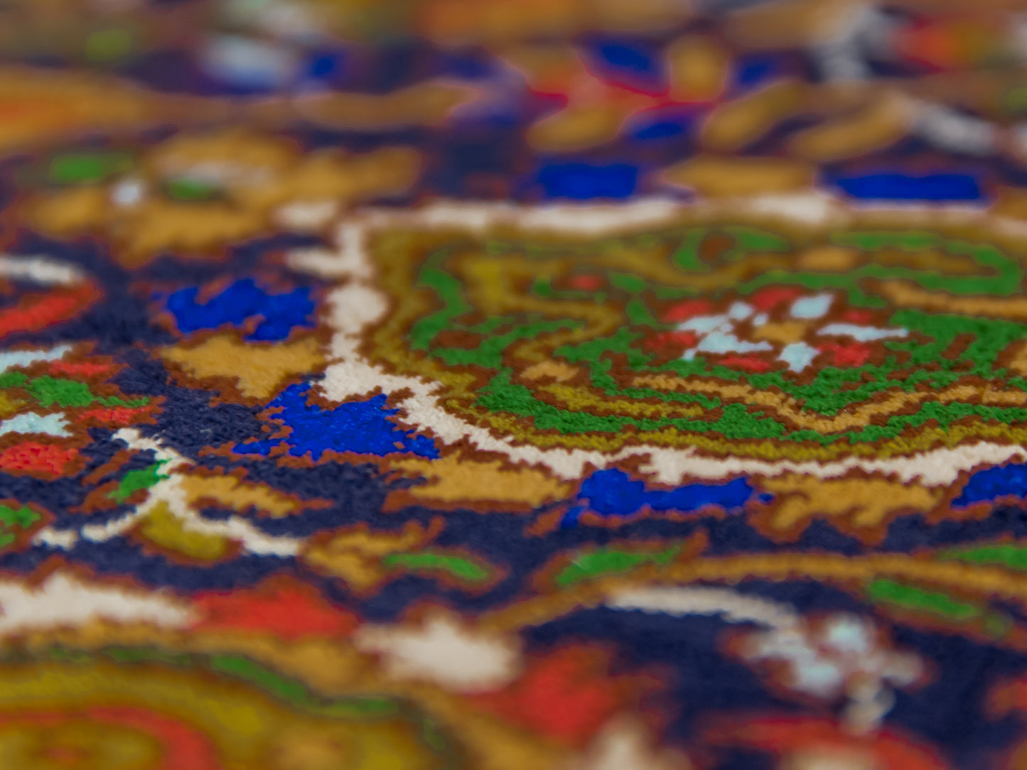 Handmade Fine Pure Silk Ardebil   Carpet With Medallion product image #29939025543338