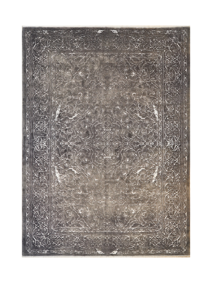 Handmade Persian Silk And Wool Modern Rug