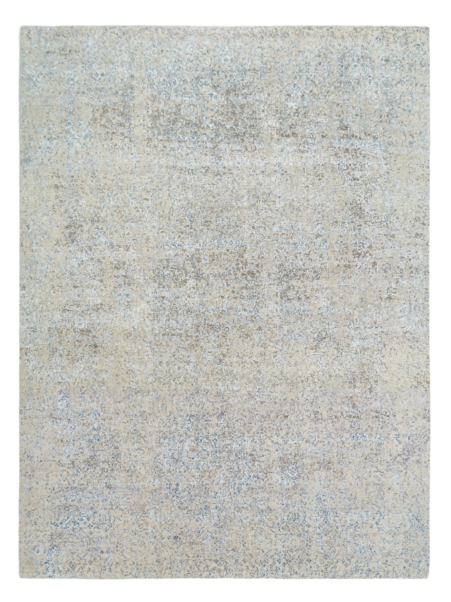 Modern Hand-Knotted Wool & Silk Oushak Design Rug product image #29750552461482
