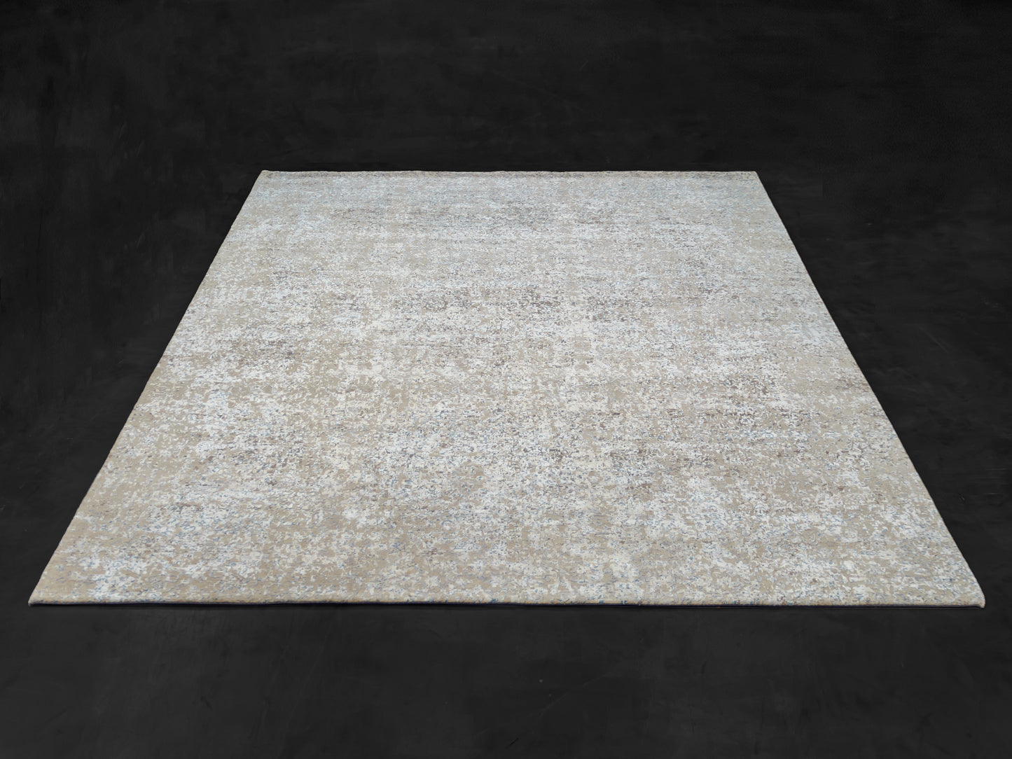 Modern Hand-Knotted Wool & Silk Oushak Design Rug product image #29750552494250