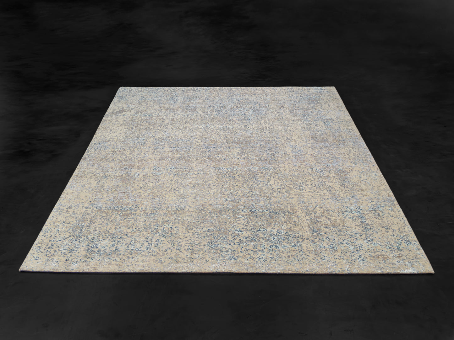 Modern Hand-Knotted Wool & Silk Oushak Design Rug product image #29750552527018