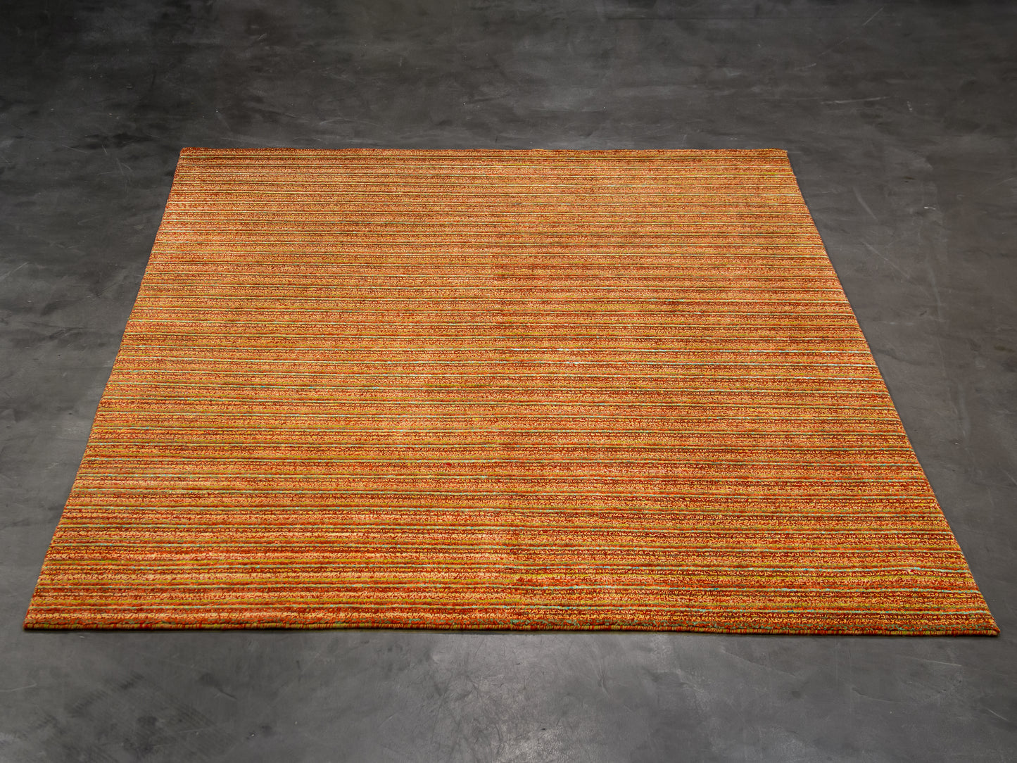 Handmade Modern Multicolor Wool  Rug