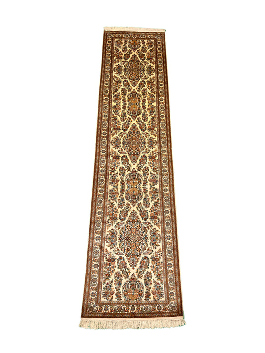 Traditional Pure Silk Kashmir Rug