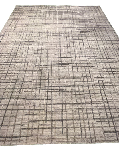Indian Handmade Modern Abstract Wool Carpet-id4
