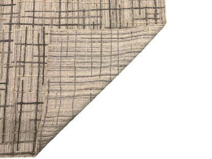 Indian Handmade Modern Abstract Wool Carpet-id11
