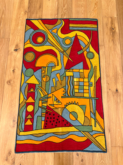 Kashmir Chain Stitch Rug #015