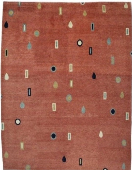 Handmade Indian Tibetan Handmade Wool Carpet With Contemporary Navajo Design product image #29206211854506