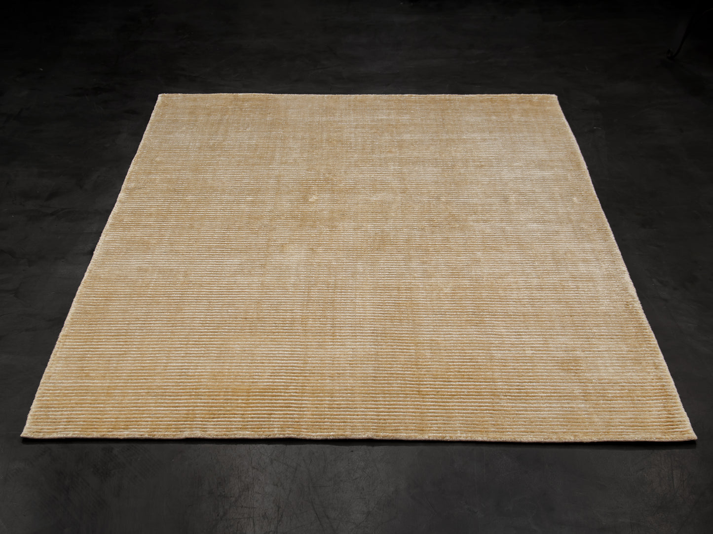 Modern Contemporary Cream Silk Rug