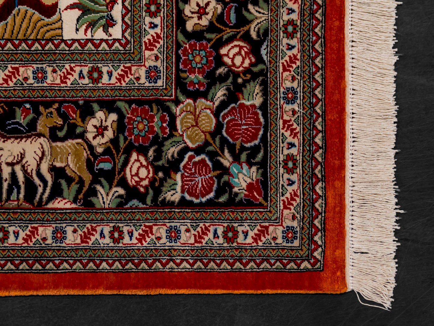 Traditional Persian Antique Kashan Handmade Silk Rug product image #29972014792874