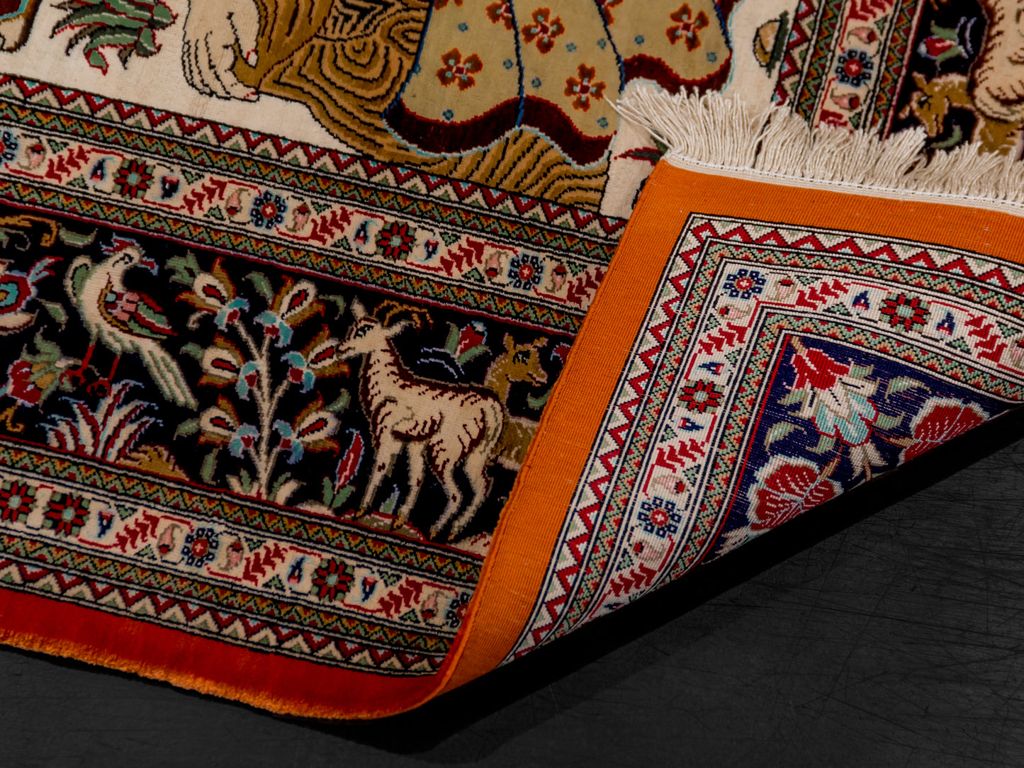 Traditional Persian Antique Kashan Handmade Silk Rug product image #29972014825642