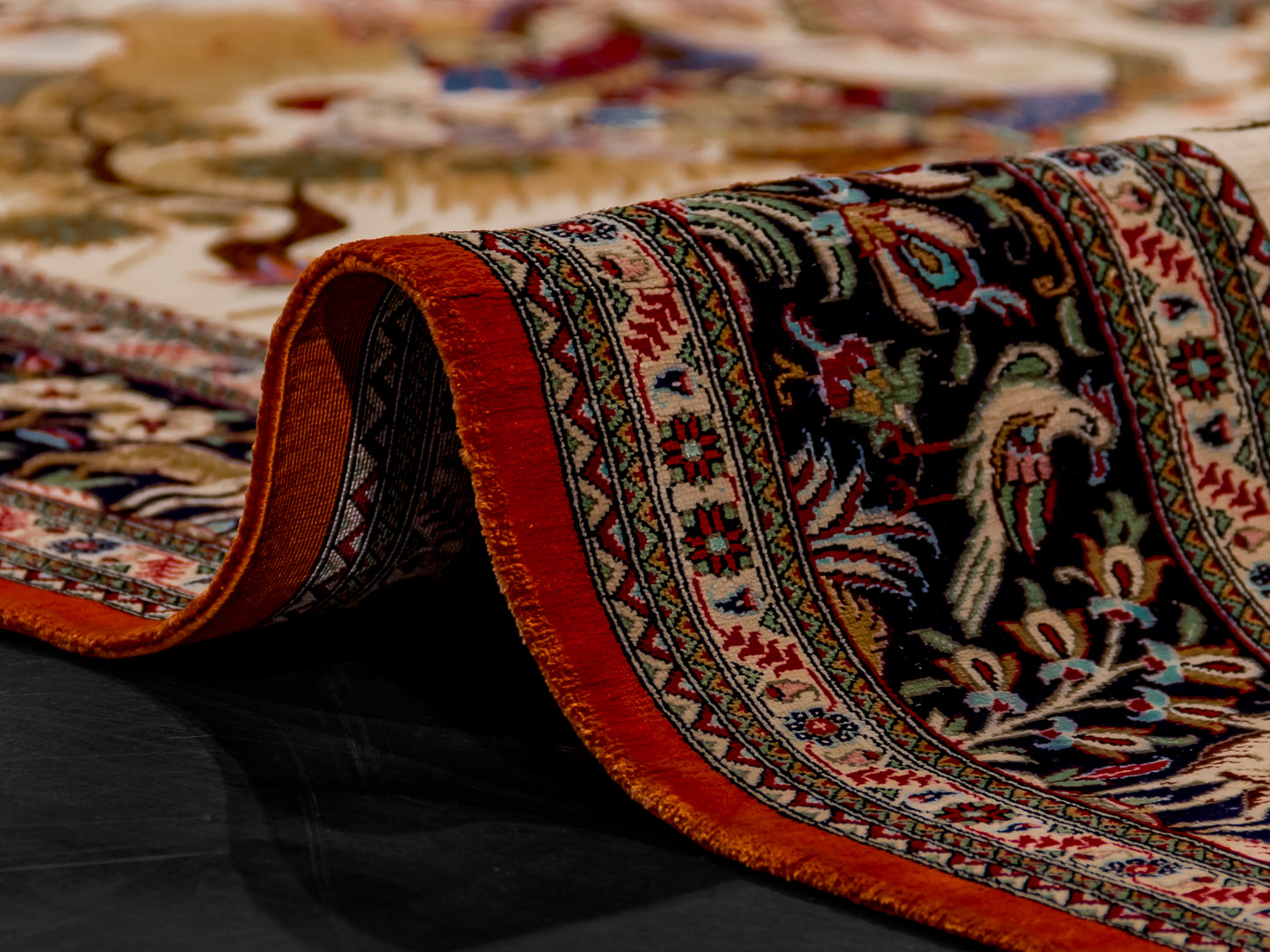 Traditional Persian Antique Kashan Handmade Silk Rug product image #29972014956714