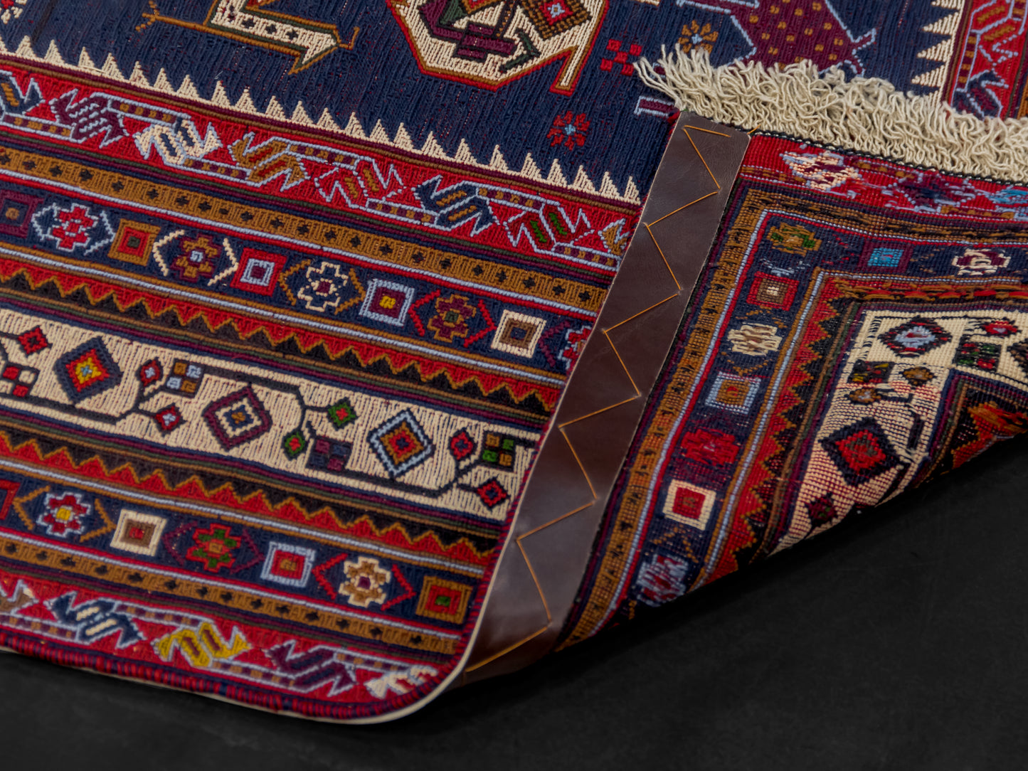 Persian Soumak Kilim Wool and Silk Rug product image #29978515046570