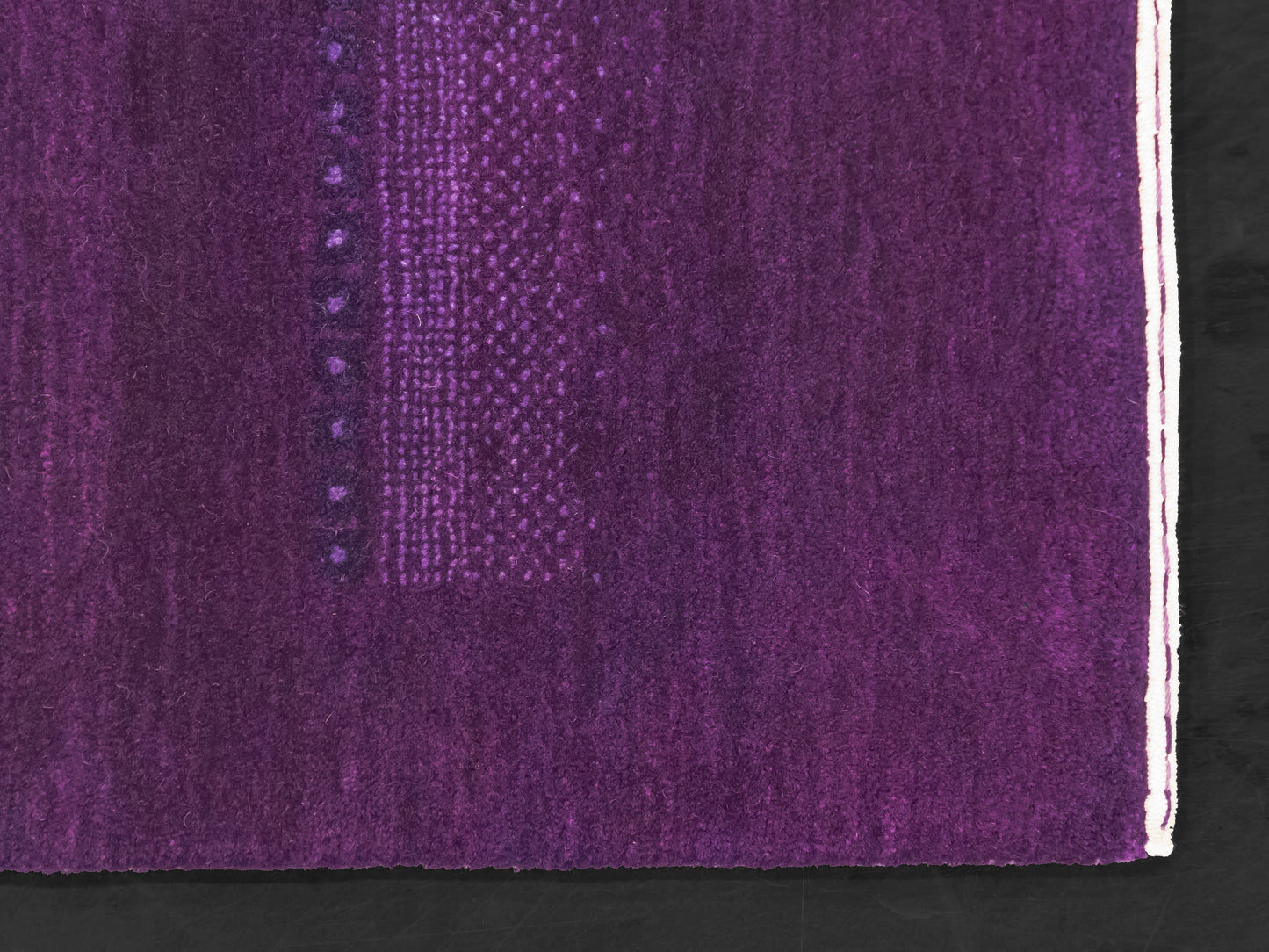Indian Contemporary Gashgai Wool Purple Area Rug with Geometric Pattern product image #29971680034986
