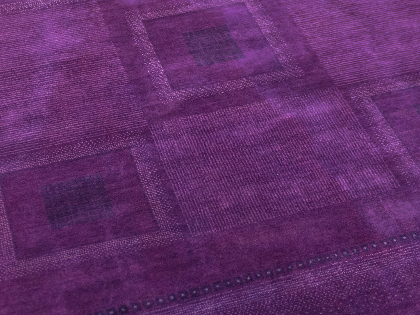 Indian Contemporary Gashgai Wool Purple Area Rug with Geometric Pattern product image #29971680100522