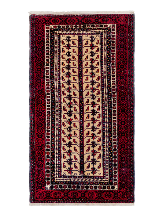 Tribal Baluch Hand Knotted Traditional Persian Rug