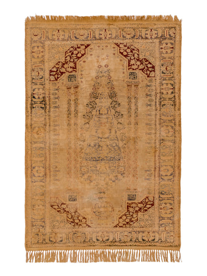 Antique Kayseri Turkish Wool Rug