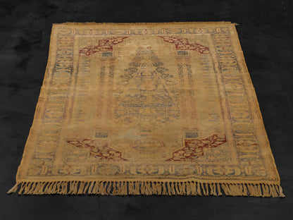 Antique Kayseri Turkish Wool Rug