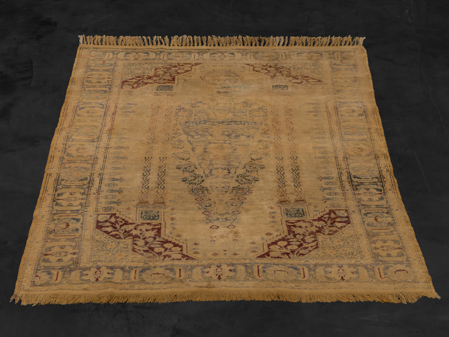 Antique Kayseri Turkish Wool Rug