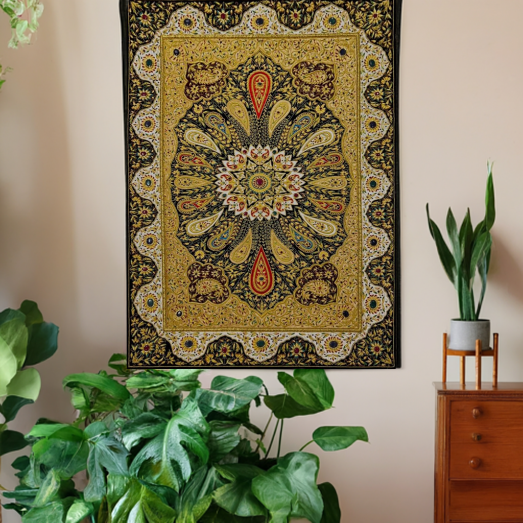 Gold Multi Stone Indian Tapestry