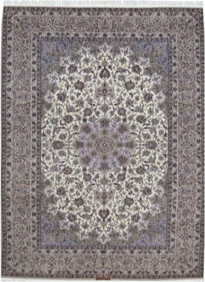 Persian Isfahan Hand-Knotted Area Rug-id1
