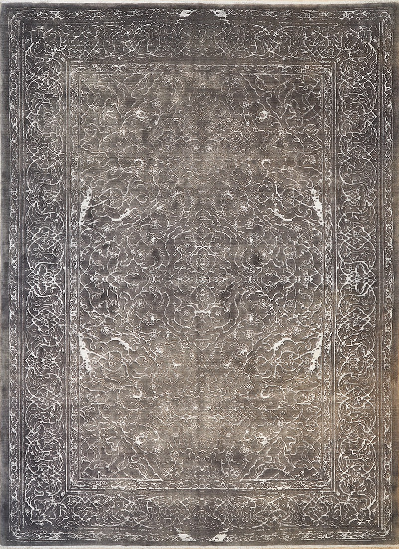 Handmade Persian Silk And Wool Modern Rug