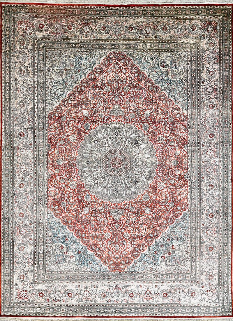 China Traditional Handmade Medallion Semi Antique Rug product image #29421544210602