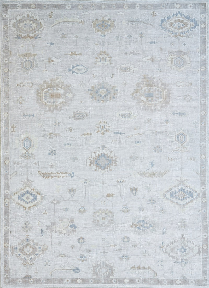 Indian  Handmade Rug With a Oushak Design product image #29421720862890