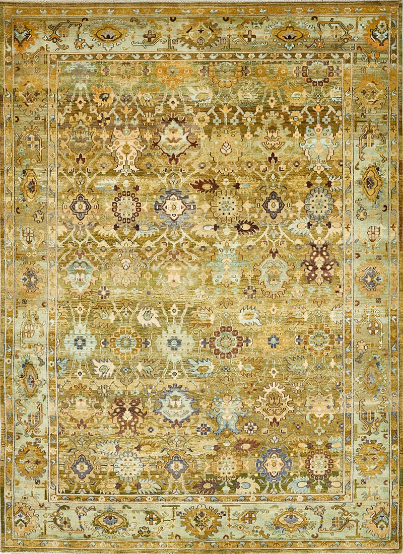 Indian Wool Carpet With A Persian Farahan Design product image #29401753911466
