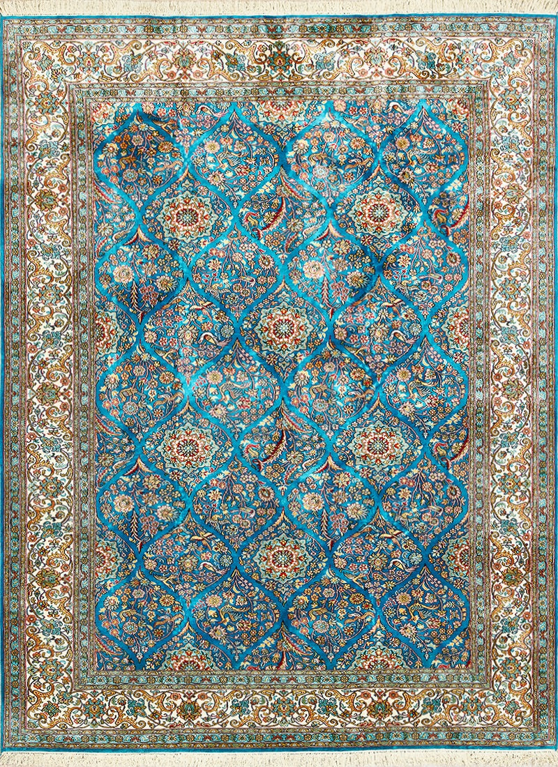 Kashmir Silk Four Season Persian Design Area Rug