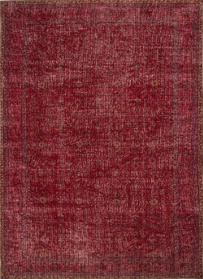 Vintage Wool Handmade Turkish Red Carpet