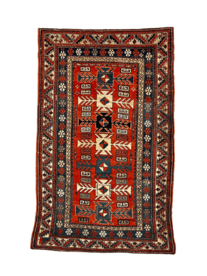 Antique Genje Genuine Fine Armenian Handmade Rug