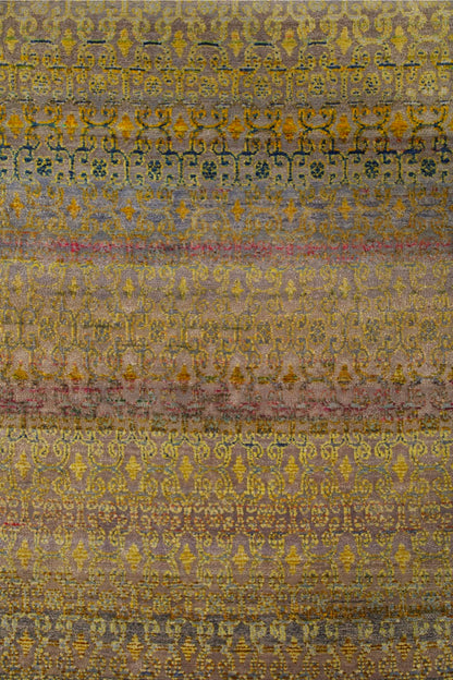 Modern Transitional Indian Silk Runner-id4
