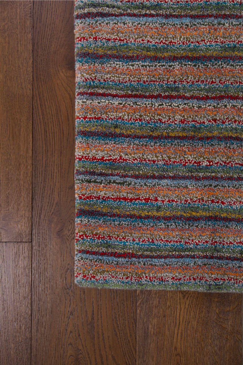 Handmade Indian Modern Striped  Wool Kilim product image #27609765249194