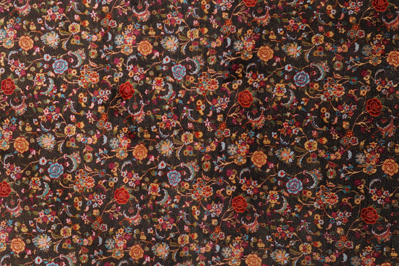 Fine Silk on Silk Kashmir Floral Fine Rug product image #27783646609578