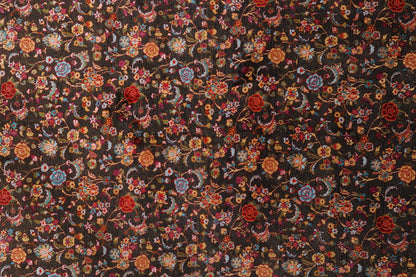 Fine Silk on Silk Kashmir Floral Fine Rug-id2
