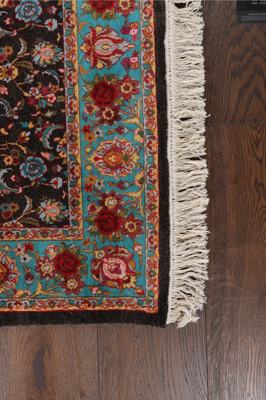 Fine Silk on Silk Kashmir Floral Fine Rug product image #27783646642346