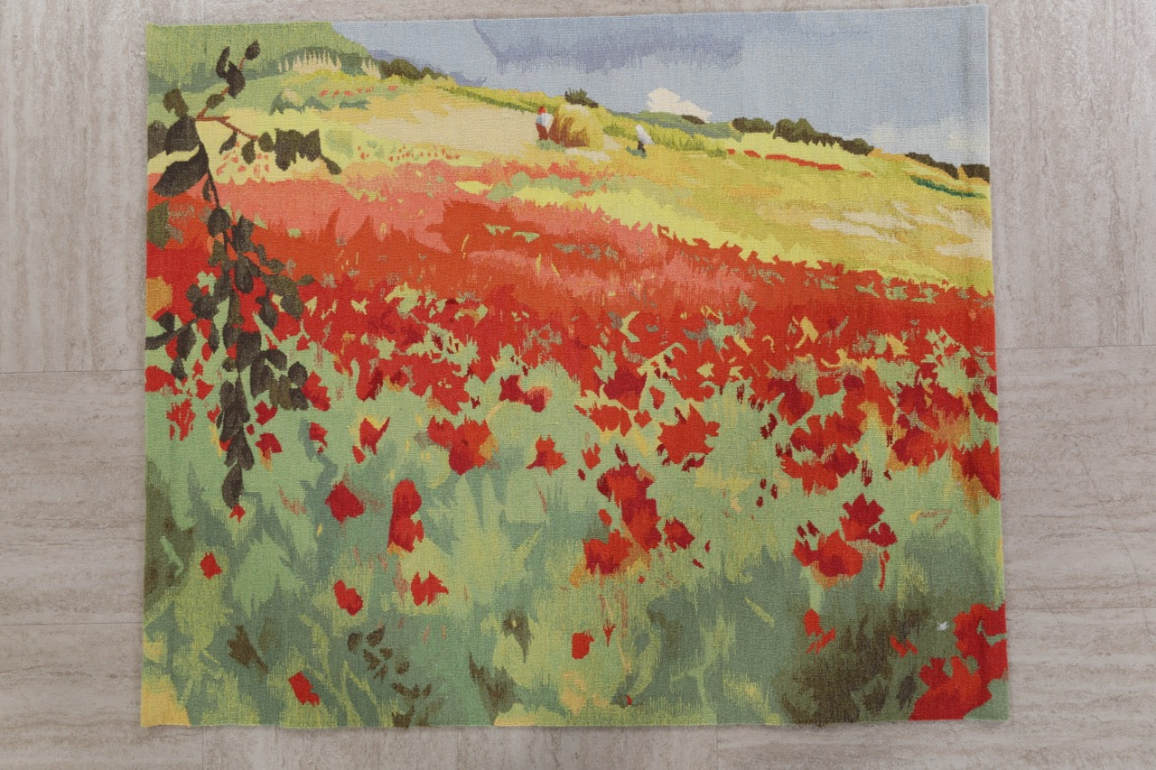 Handmade Wool Monet Garden Tapestry product image #27792083026090