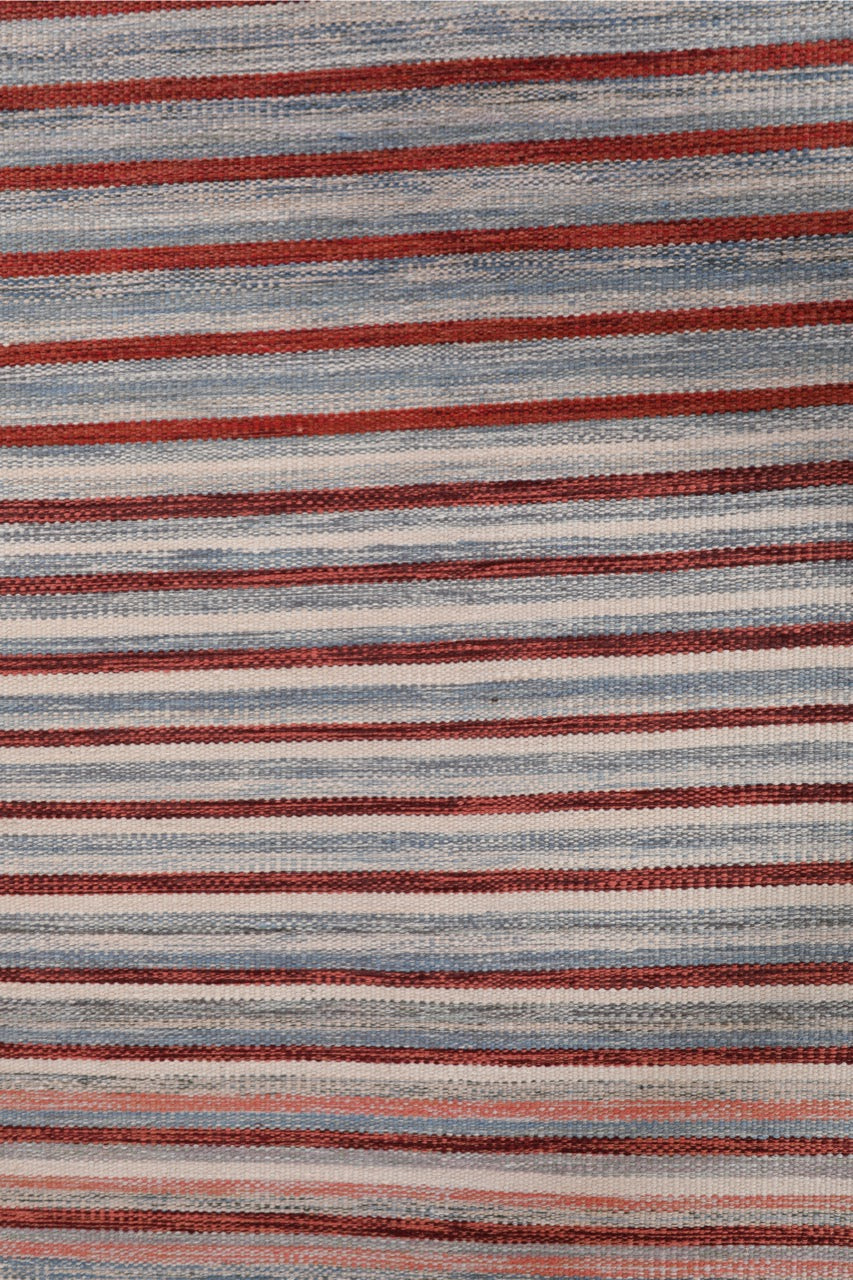 Handmade Modern Striped Multicolor Wool Kilim product image #27637061910698
