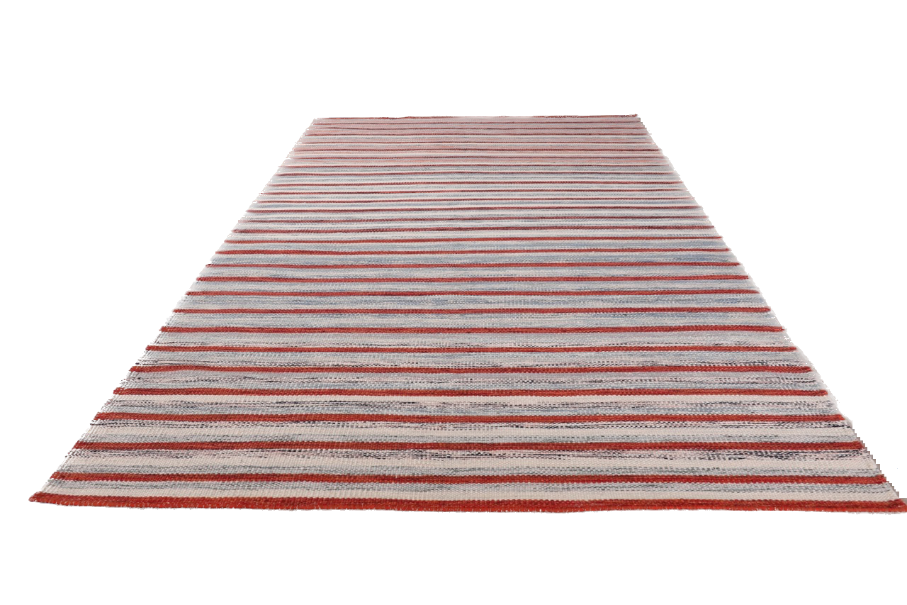 Handmade Modern Striped Multicolor Wool Kilim product image #27637061943466