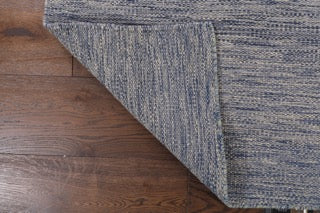 Modern Wool  Denim Blue Kilim  Flat Weave-id4
