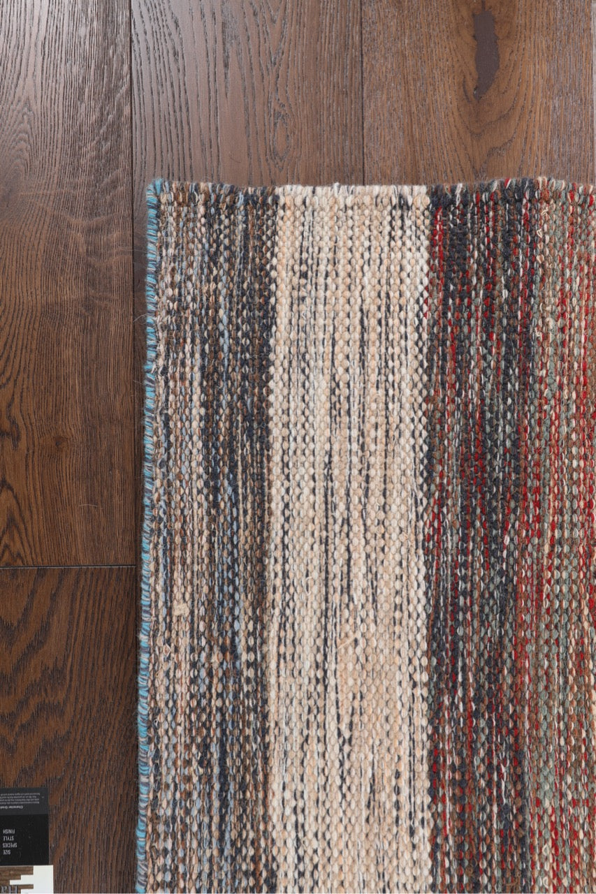 Flat weave Handmade Modern Multicolor Wool kilim product image #27637279522986