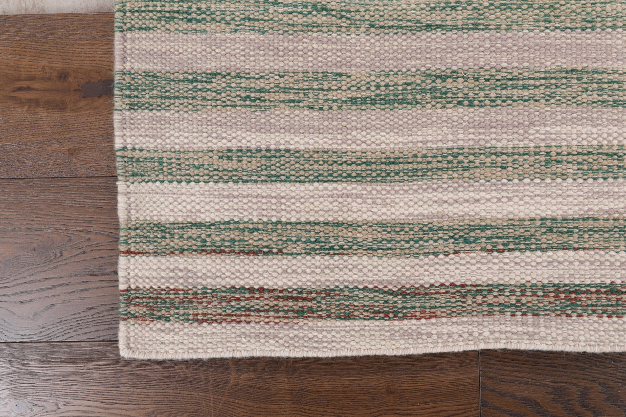 Handmade Modern Wool Striped Multicolor product image #27637944352938