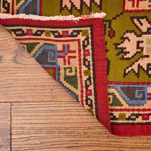 Turkish Handmade Wool Kilim Area Rug