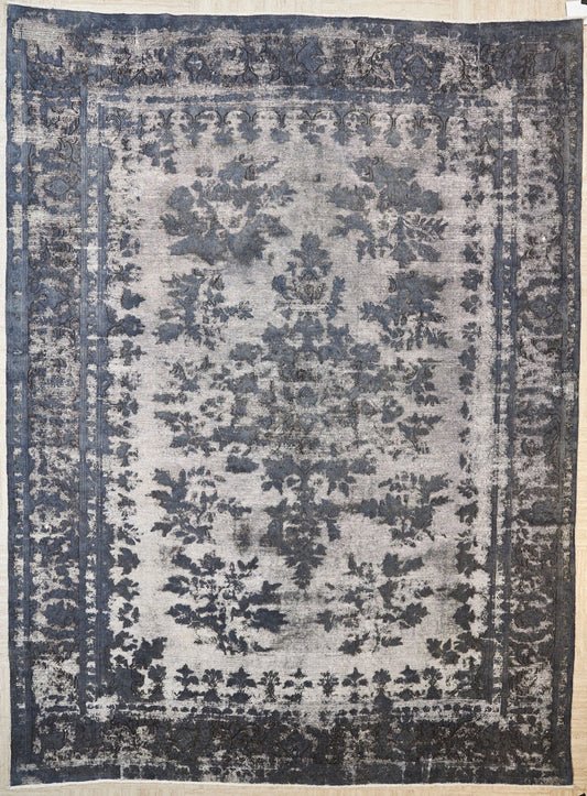 Persian Kerman With a Vintage Design Wool Rug