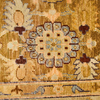 Indian Wool Carpet With A Persian Farahan Design-id6
