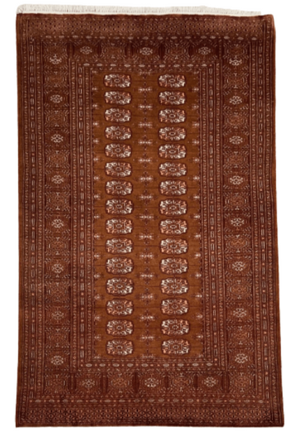 Wool Hand-Knotted Bokhara Rug From Pakistan.-id2
