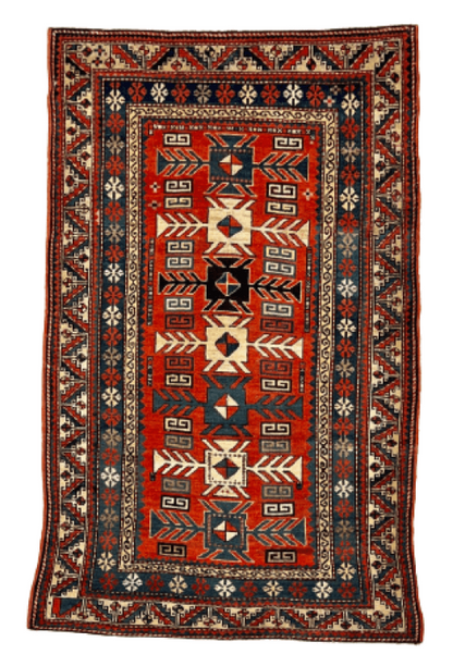 Antique Genje Genuine Fine Armenian Handmade Rug